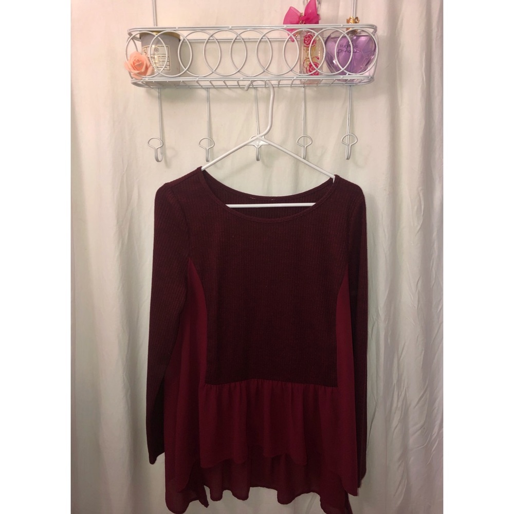 Burgundy Sweater